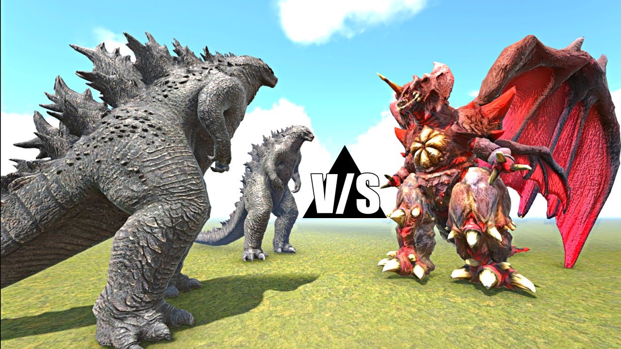 GODZILLA VS TITANUS DESTROYAH EPIC BATTLE | ARK SURVIVAL EVOLVED