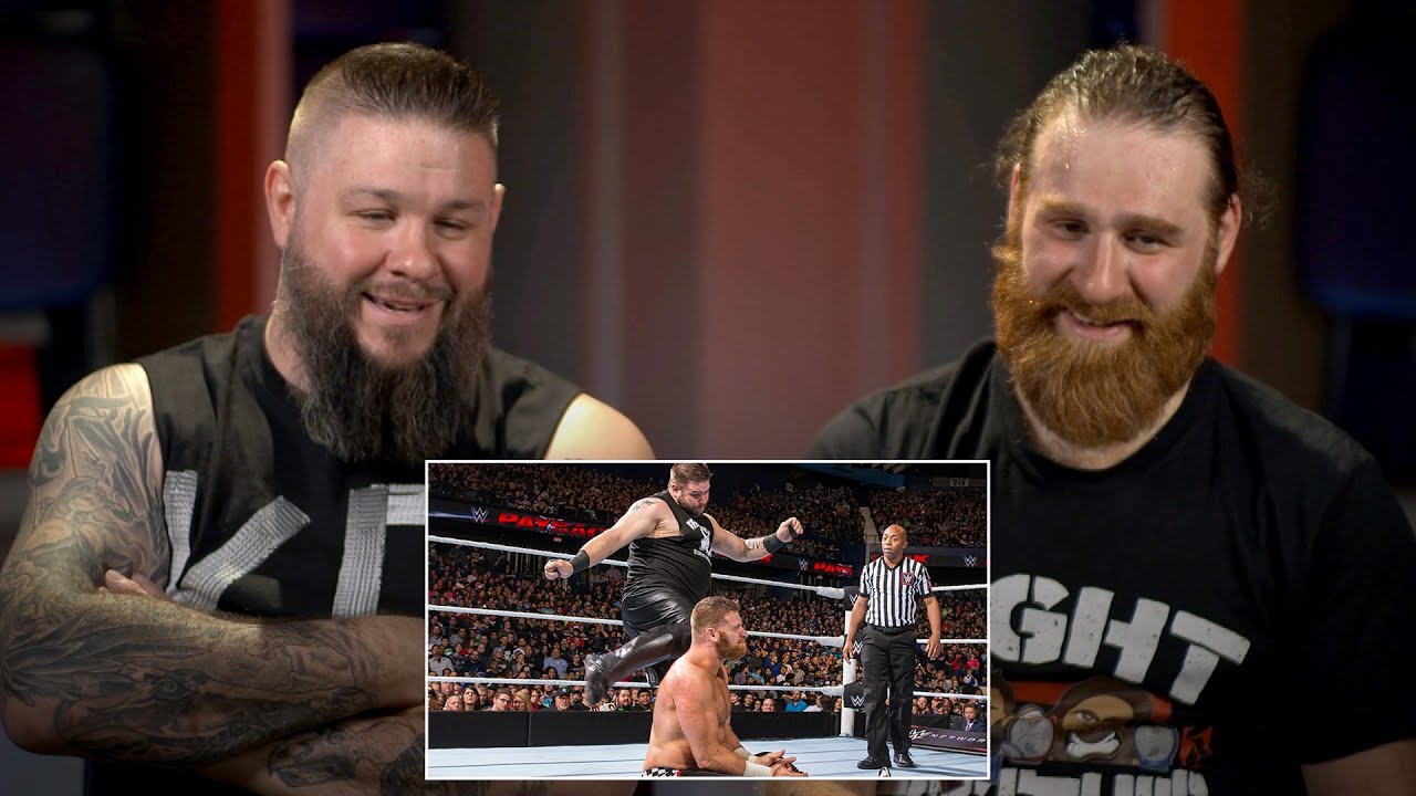 Кевин Оуэнс и Сэми Зейн смотрят классику WWE Payback: WWE Playback