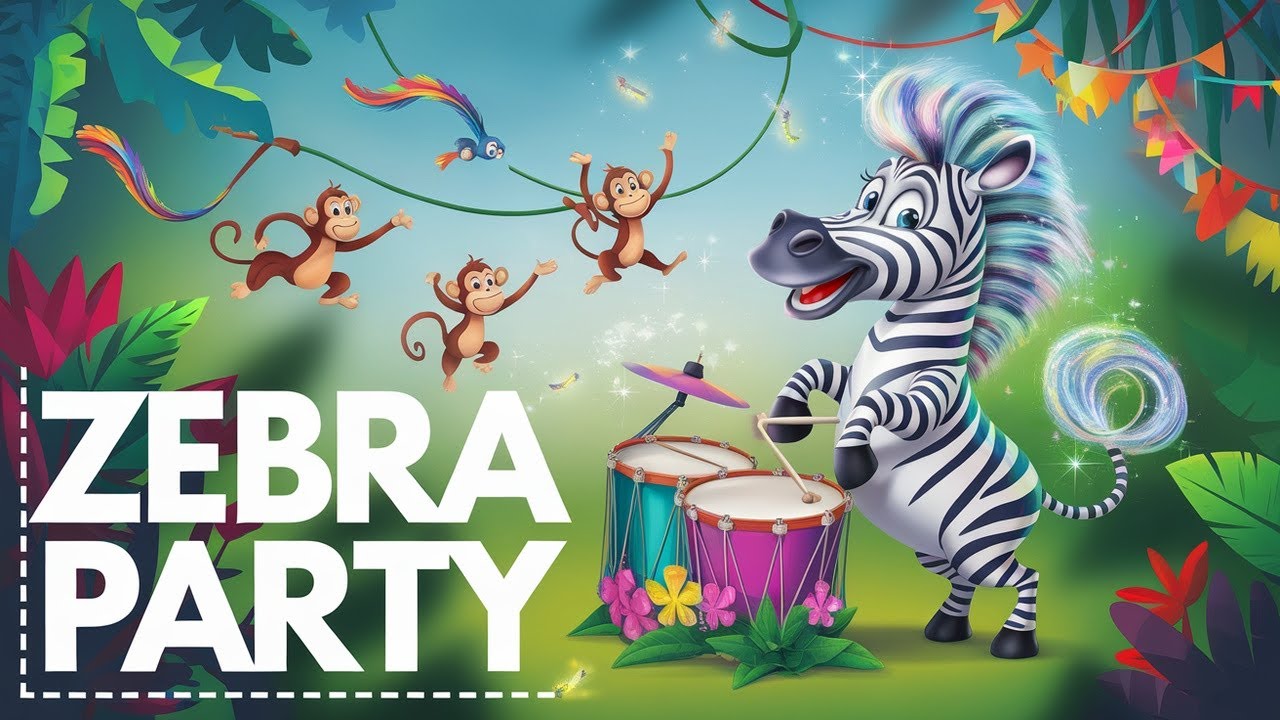 Das tanzende Zebra &ndash; Lustiges Kinderlied zum Mitsingen und Bewegen