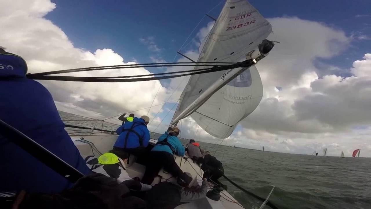 Chinese Gybe & Recovery - Skipper's Perspective - Hamble Winter Series 2016