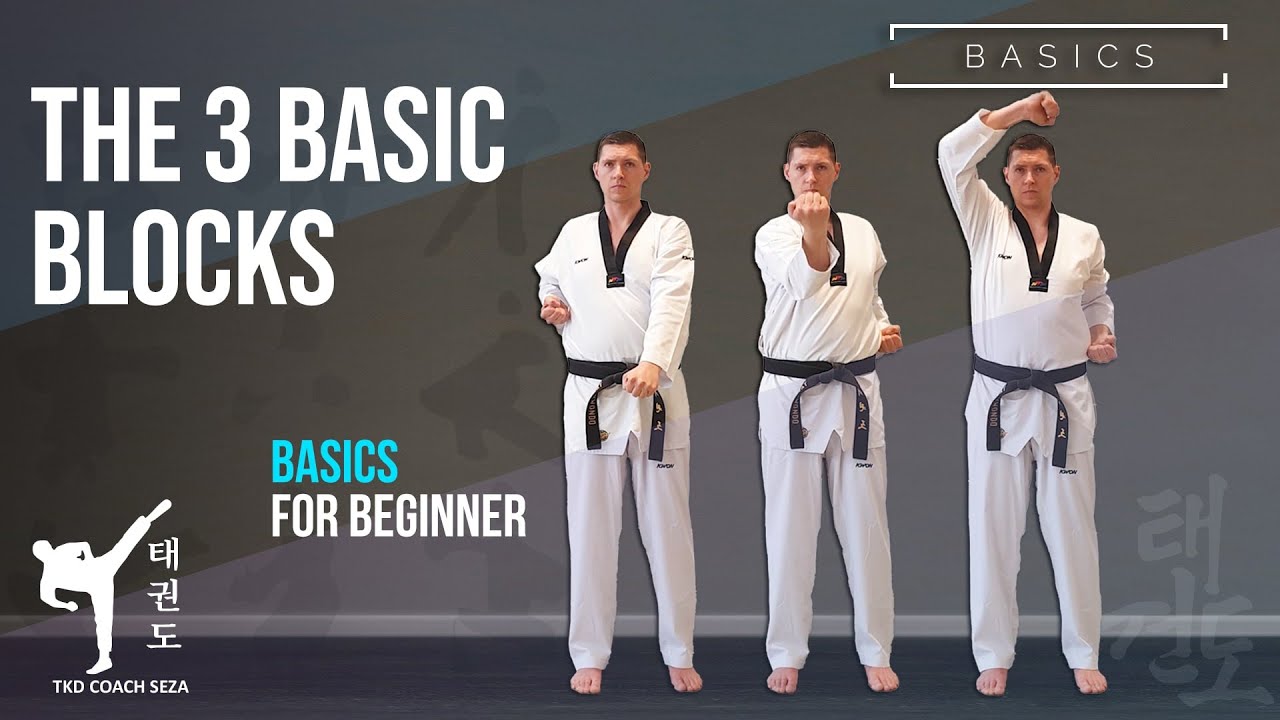 Die 3 Grundblöcke im Taekwondo / The 3 basic blocks in Taekwondo (Tutorial)