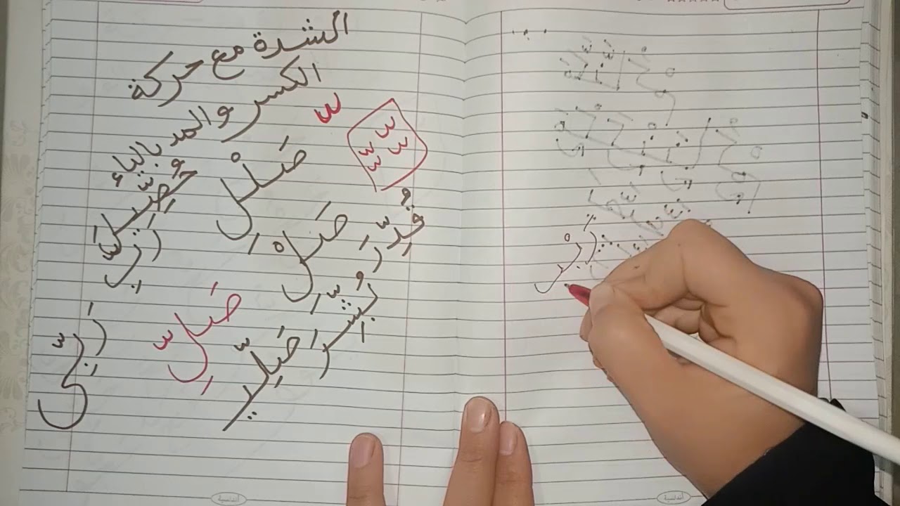 تحليل الشدة بكل سهولة وشرح التنوين