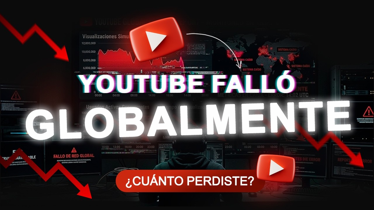 YouTube falló globalmente… y tu canal lo sintió