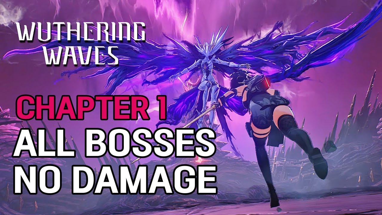 Wuthering Waves Chapter 1 All Bosses No Damage Boss Fight