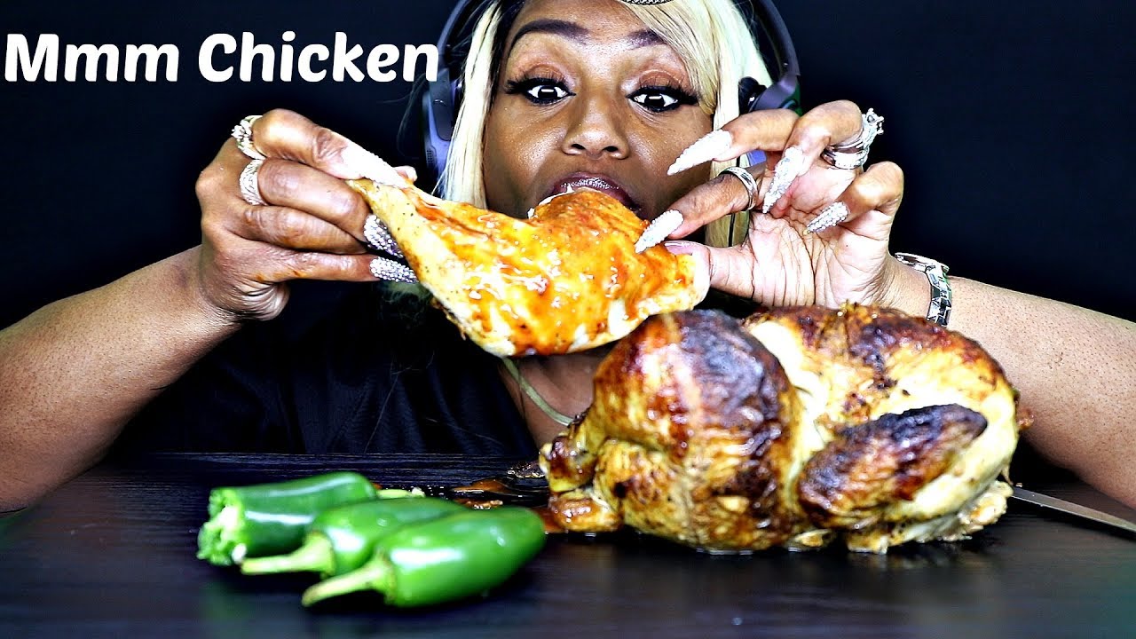 ASMR ROTISSERIE CHICKEN SAVAGE EATING, MESSINESS, EXTREME EATING
