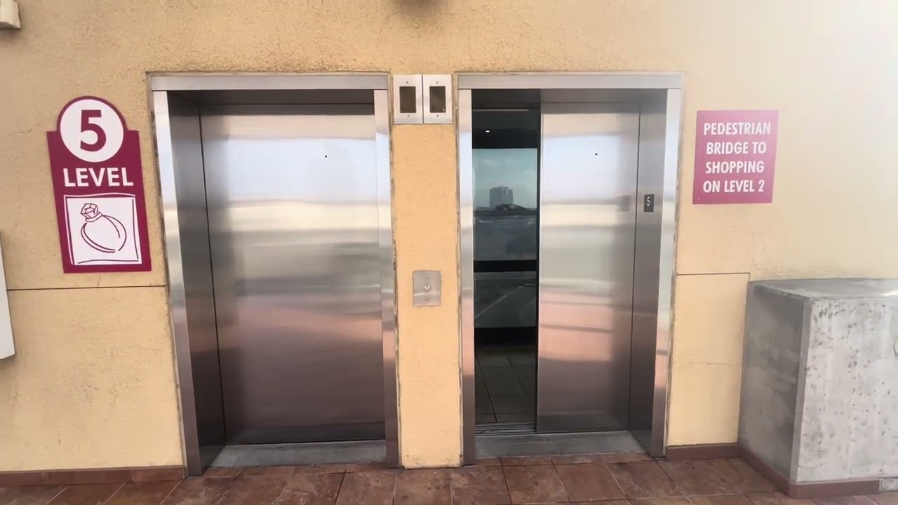 HAPPY NEW YEAR! Otis Gen2 scenic Elevators @ Parking Garage A Las Vegas North Premium Outlets LV, NV