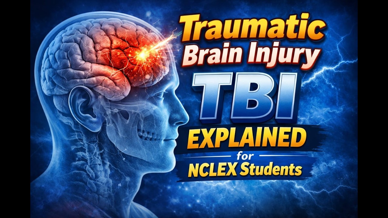 Traumatic Brain Injury ll Causes !! Signs & Symptoms !! Nursing Management For NCLEX Students