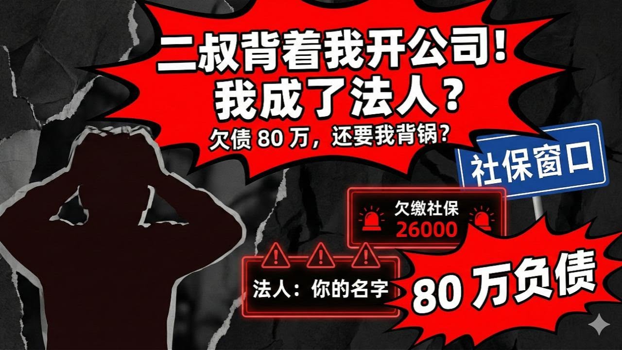 被迫成法人！二叔背着我开公司，欠80万要我偿还？奶奶逼我背锅，还让二叔揍我？《二叔用我的名义开公司，我杀疯了》