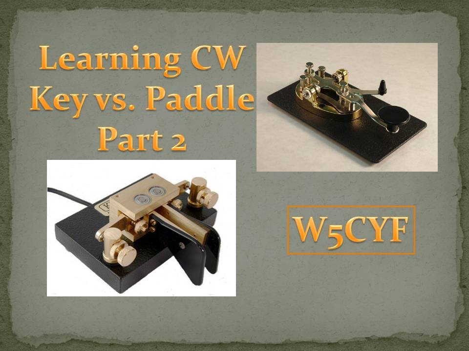 Learning CW - Key VS Paddle - Part 2