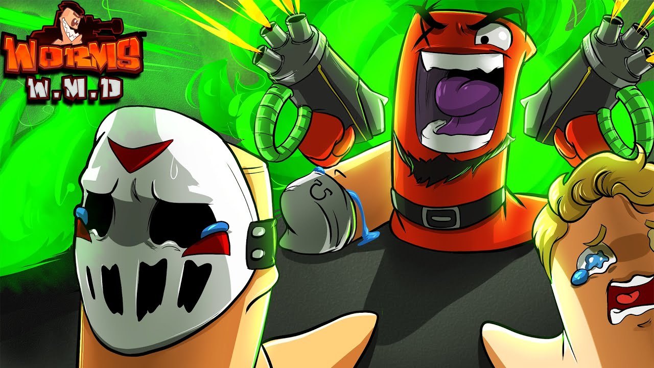 Worms: WMD | МНОГО ВЕСЕЛЬЯ С ТУРЕЛЬНЫМИ ПУШКАМИ! (с H2O Delirious, Bryce и Ohmwrecker)