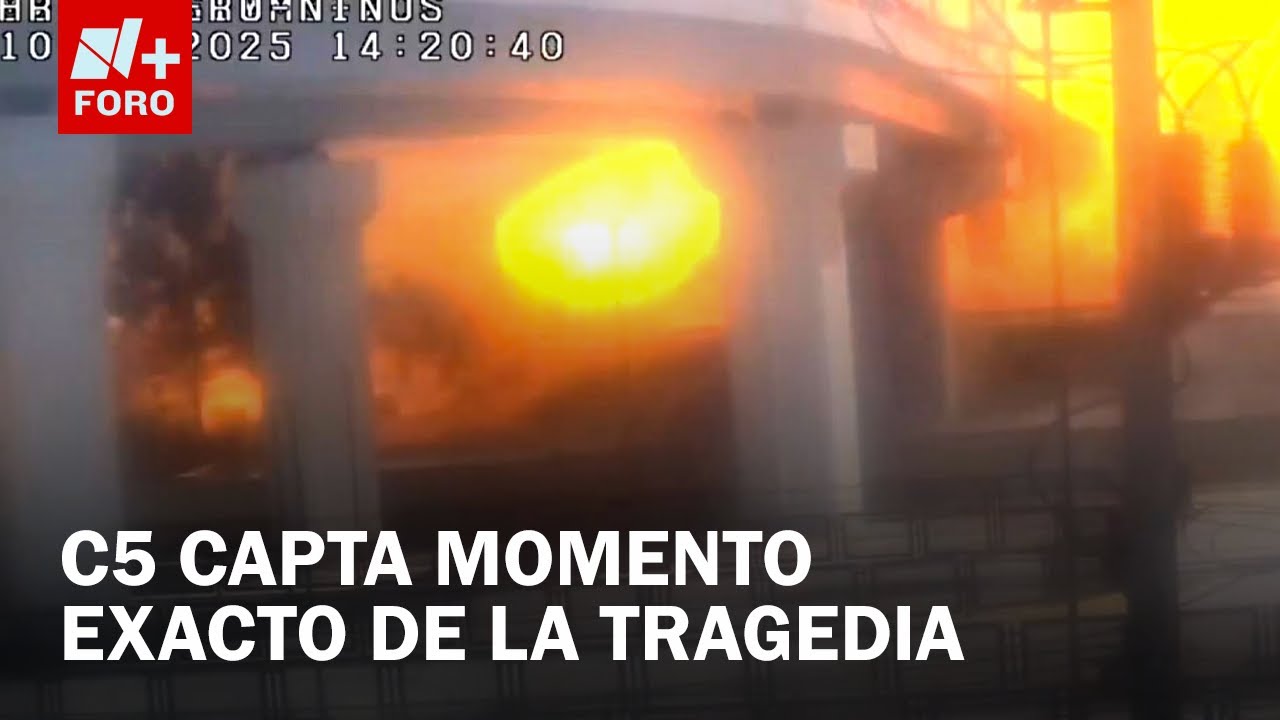 Así captó cámara de C5 la explosión y columna de fuego en Puente la Concordia - Las Noticias