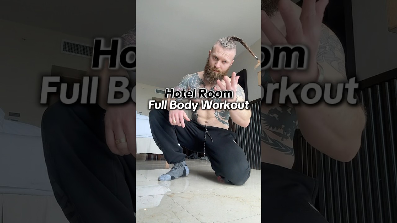 Hotel full body workout #homeworkout #calisthenics #shorts
