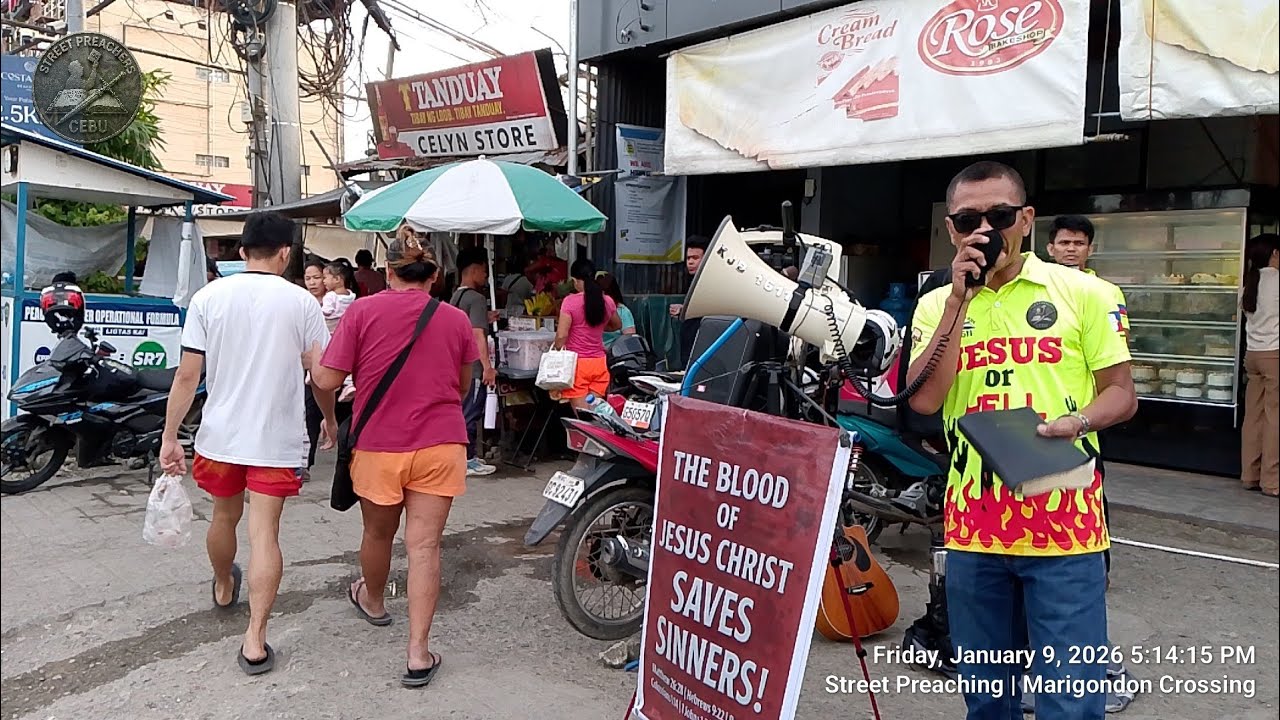 STREET PREACHING | MARIGONDON CROSSING, LAPU-LAPU CITY, CEBU | Preacher Vicente 