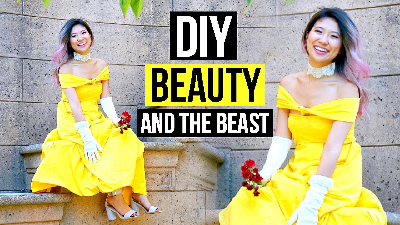 DIY Beauty and the Beast Costume + Makeup Tutorial!