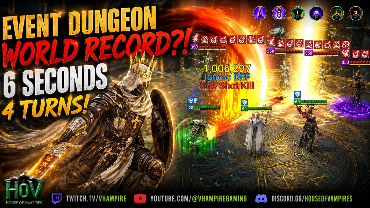 The FASTEST Stage 30 Clear Ever?! Siegfrund Deletes the Event Dungeon! | Raid Shadow Legends