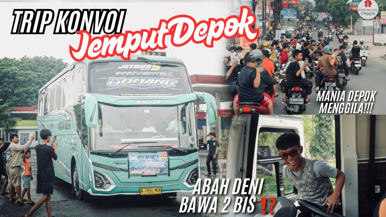 ABAH DENI SEHARI BAWA 2 BUS, EMANG BISA⁉️TRIP Konvoi Marvel, TM, Pandora • DEPOK RAMAI SEKALEE🤩