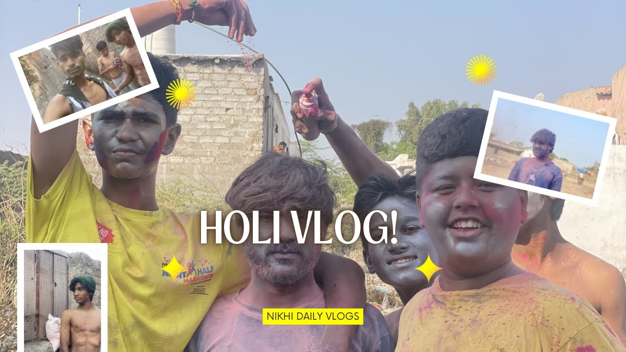 Holi special Vlog full masti 😂 