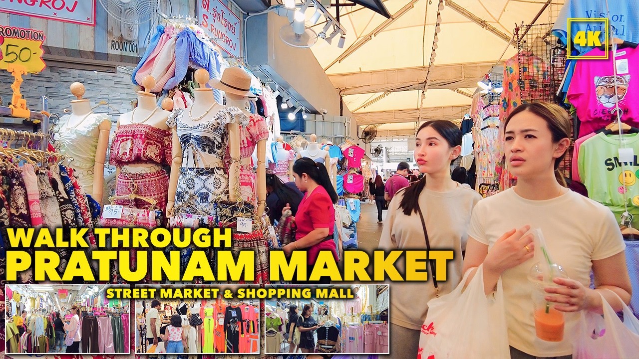 Pratunam Market / Walk Through Market area in Bangkok (June 2024 )