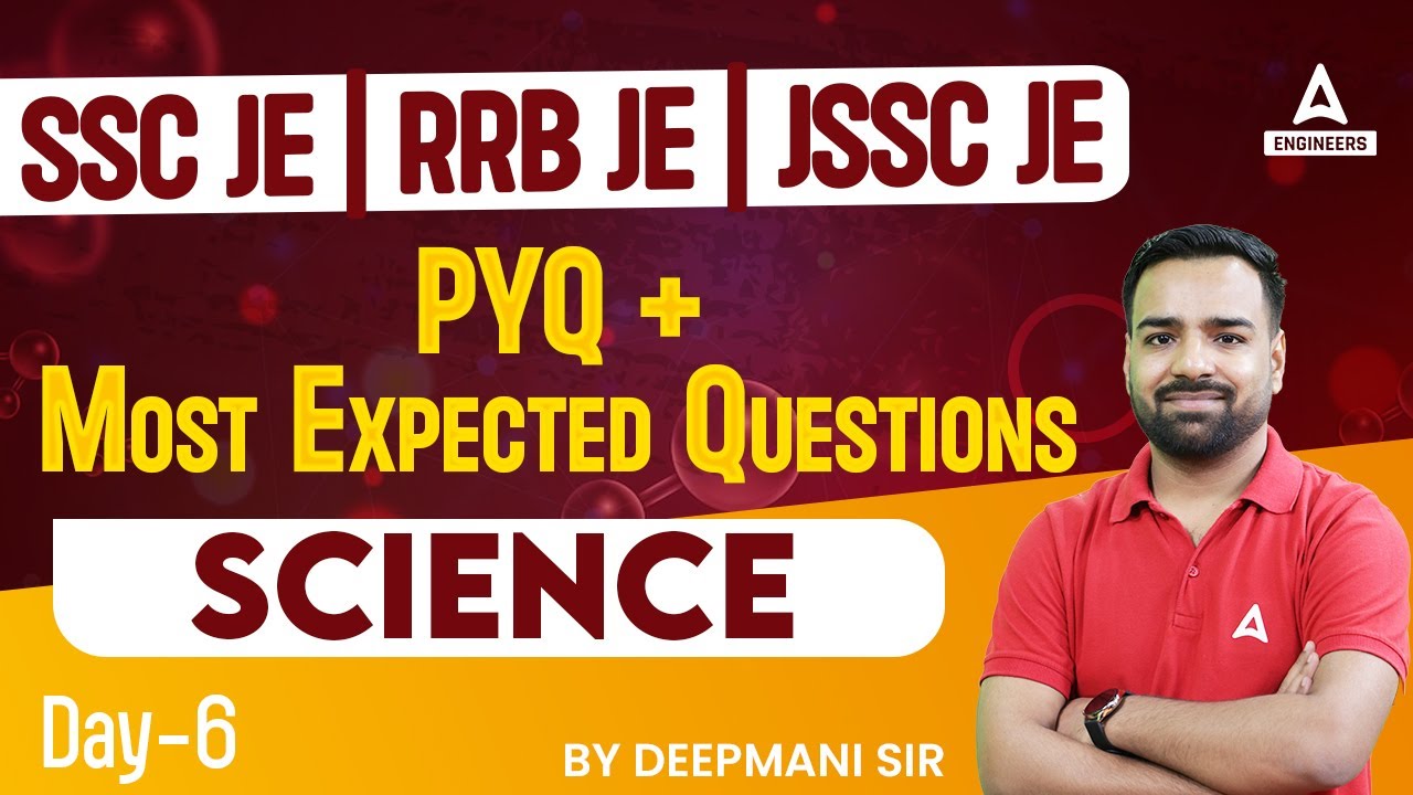 SSC JE/RRB JE Science Previous Year Paper | JSSC JE Science Classes#6 | SSC JE/RRB JE 2023