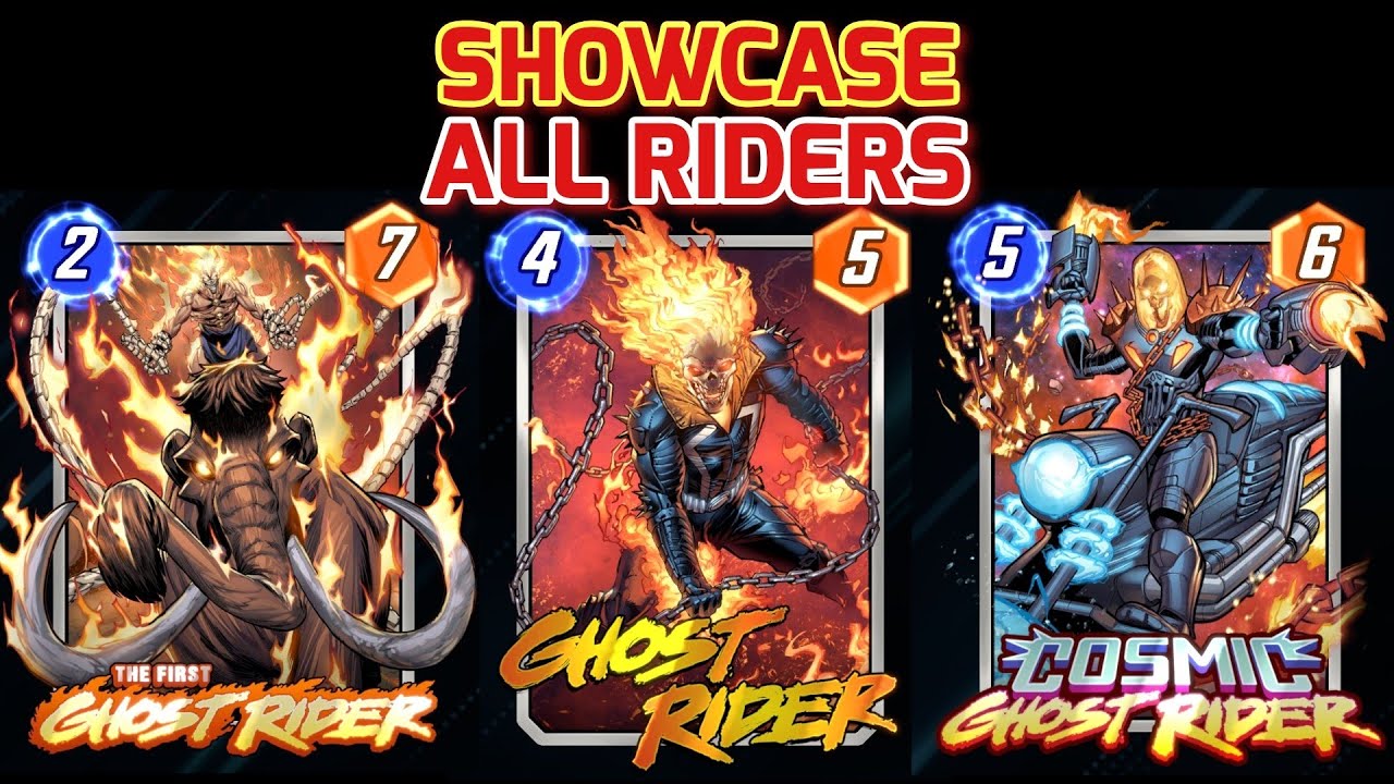 SHOWCASE ALL RIDERS MARVEL SNAP