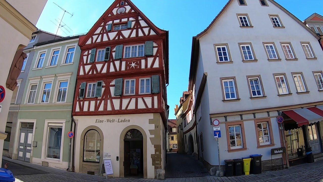 D: Kitzingen. Unterfranken. Eindrücke aus der Innenstadt. März 2021