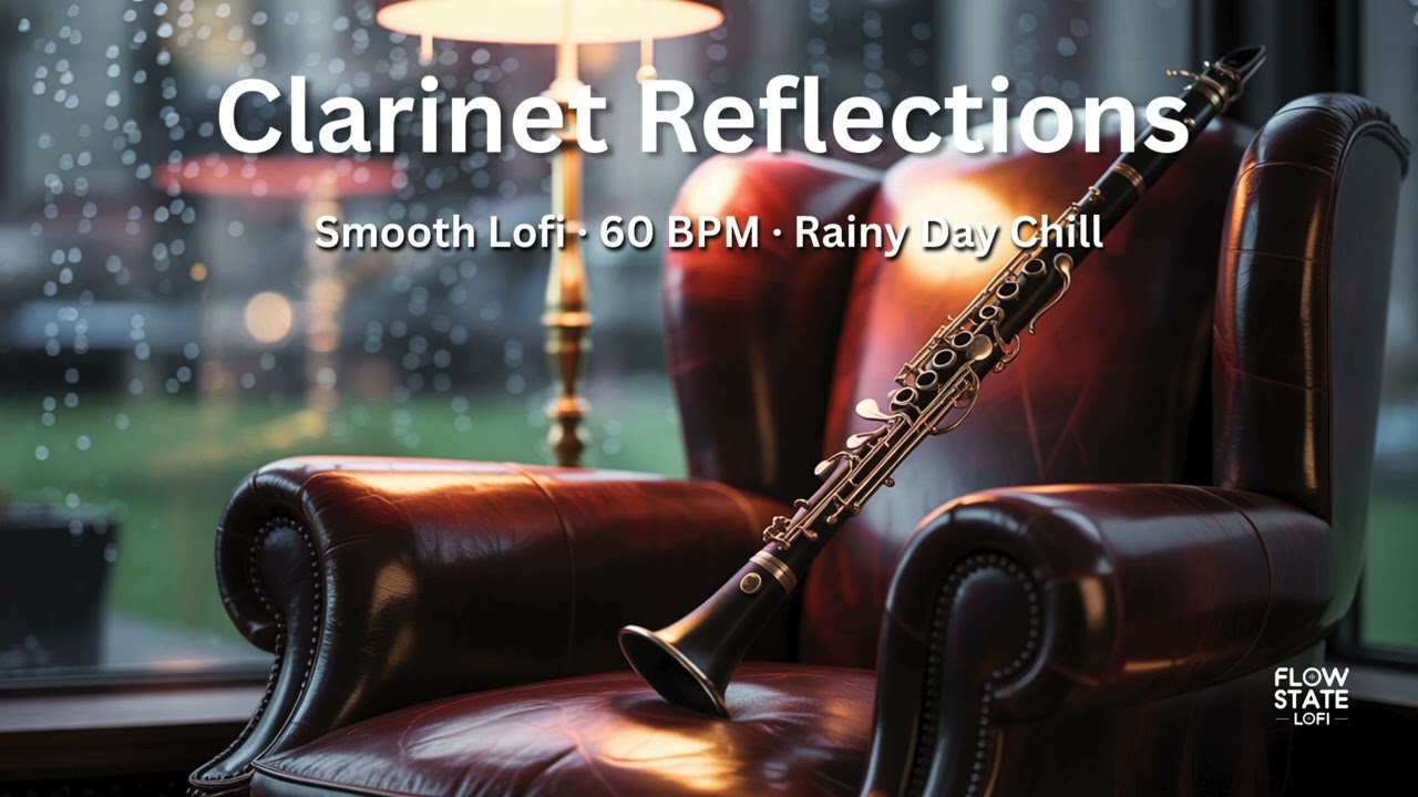 Clarinet Reflections ✨ | Smooth Lofi Chill · 60 BPM · Rainy Day Study Beat