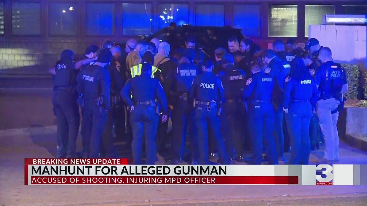 Manhunt continues for gunman accused of shooting MPD officer