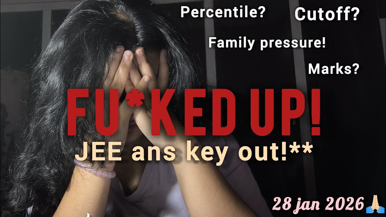 My *JEE marks* 2026 | JEE DROPPER‼️