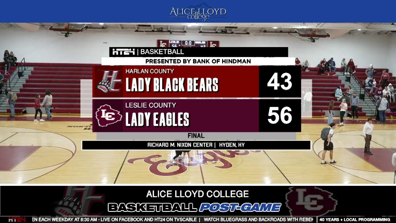 Harlan County Lady Black Bears VS Leslie County Lady Eagles -  High School Girls Basketball