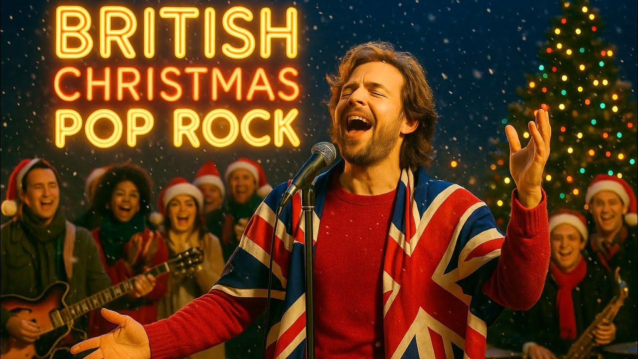 Vintage British Christmas Pop Rock – Fun & Festive Holiday Hits | 80s 90s 2000s Mix