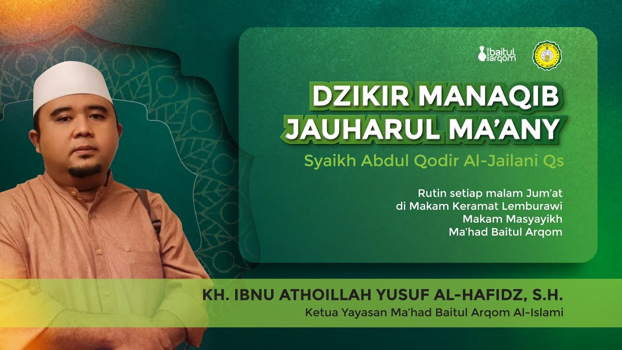 Pengajian Rutin Malam Jumat bersama KH Ibnu Athoillah Yusuf ( Cep Aat )