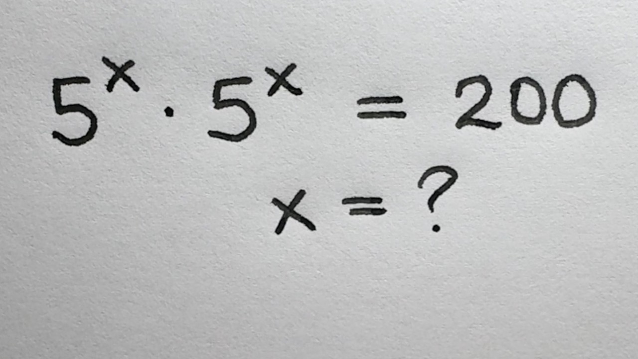 Solve for x in this nice exponential equation | Math Olympiad Mathematics