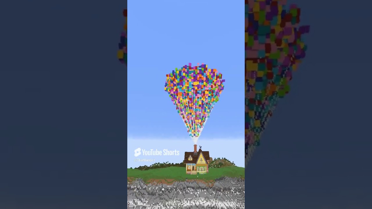 Building UP House #minecraft #minecraftbuilding #up #minecraftideas