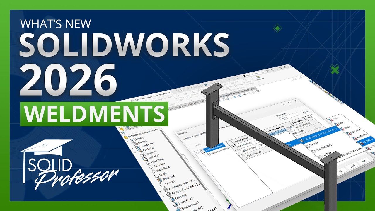 SOLIDWORKS 2026 - Linking Cut List Properties