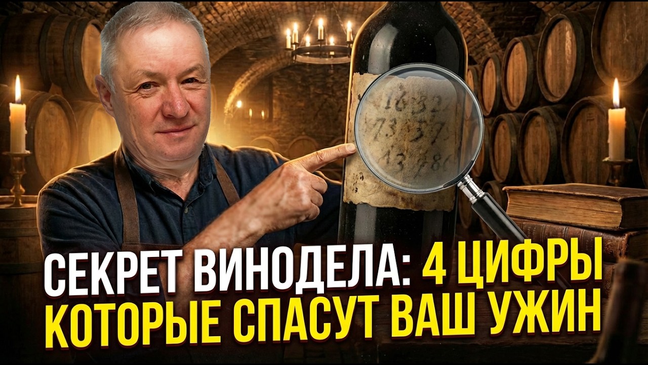 Секрет винодела: 4 цифры, которые спасут ваш ужин