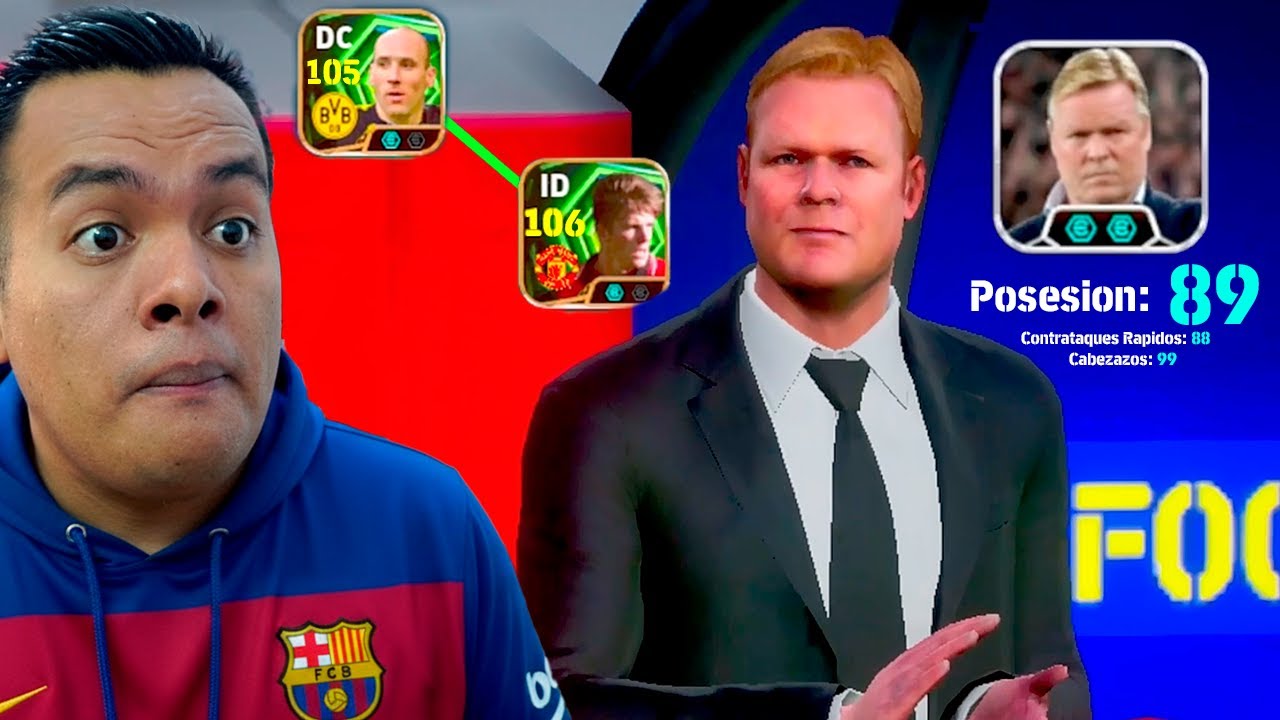 RONALD KOEMAN, Pero es el DT con el que Ganarás Todo en eFootball (El Link mas Increible)