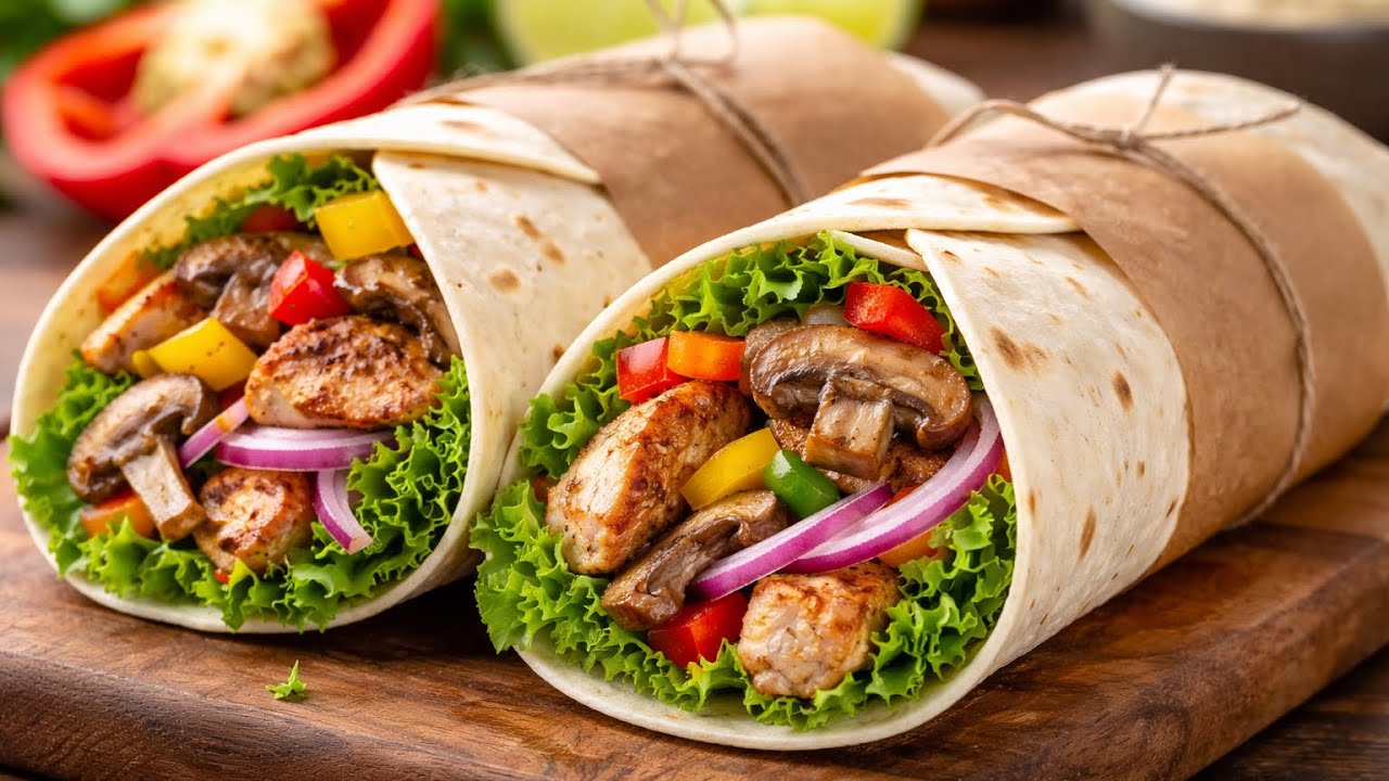 Delicious Chicken & Mushroom Tortilla Sandwich – Ready in 30 Minutes