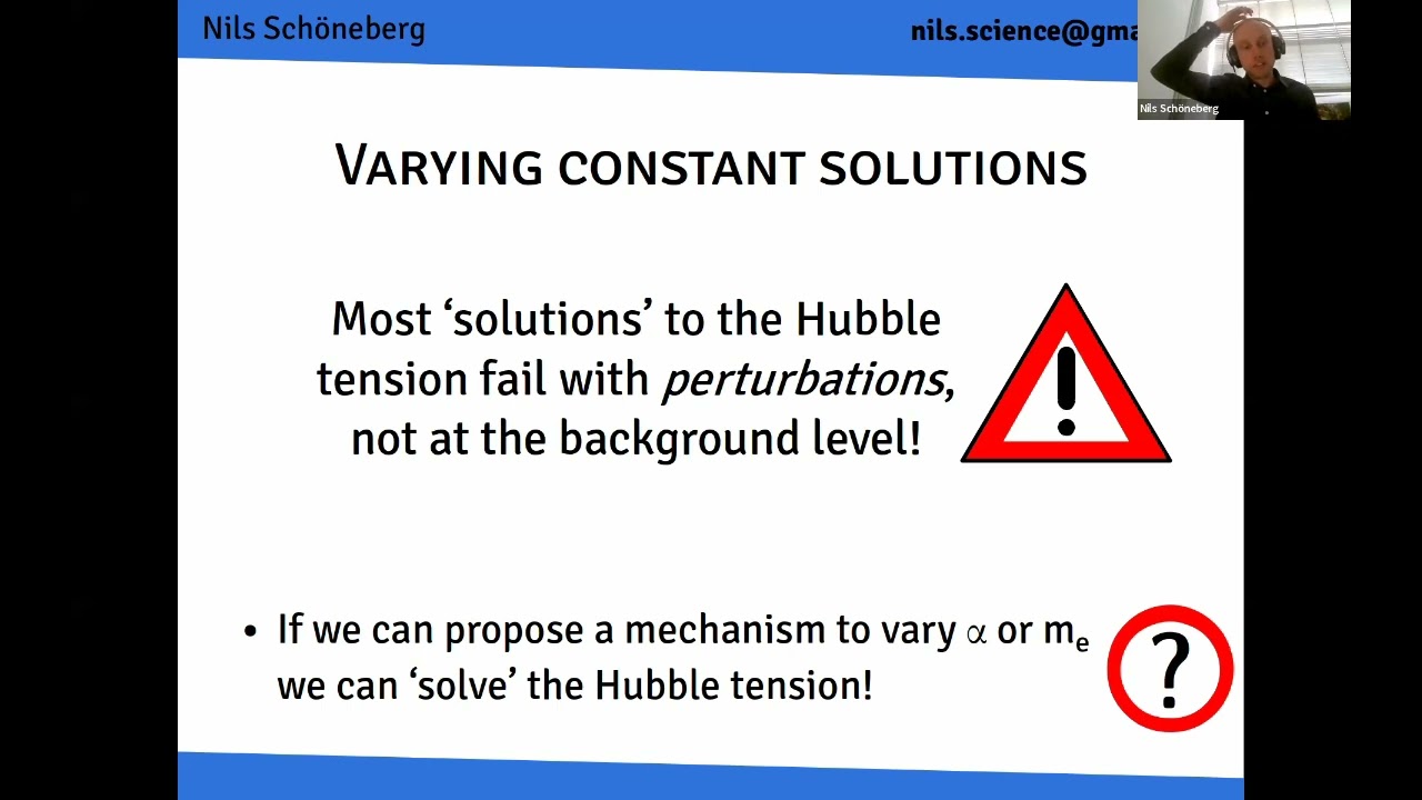 CosmoVerse seminar: Nils Sch&ouml;neberg: Recombination solutions to the Hubble tension -- Is there hope?