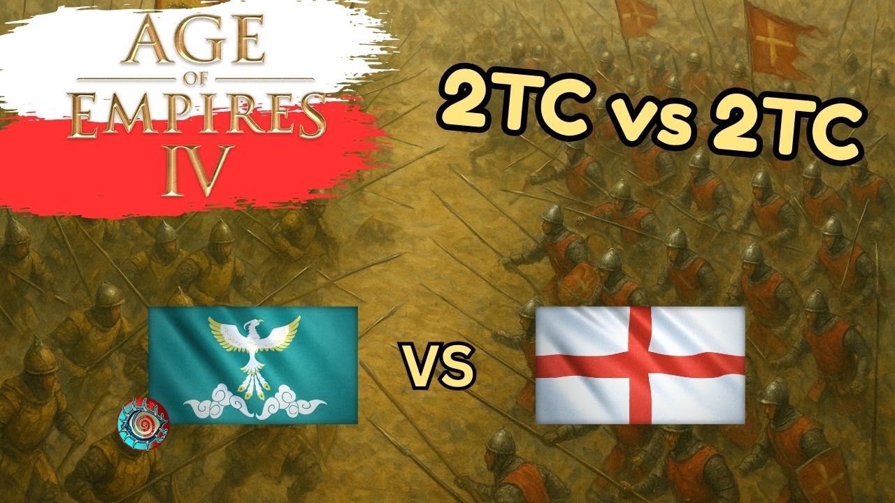 Zhu Xi vs Anglia - 2TC vs 2TC - Age of Empires 4 [1v1] [PL]