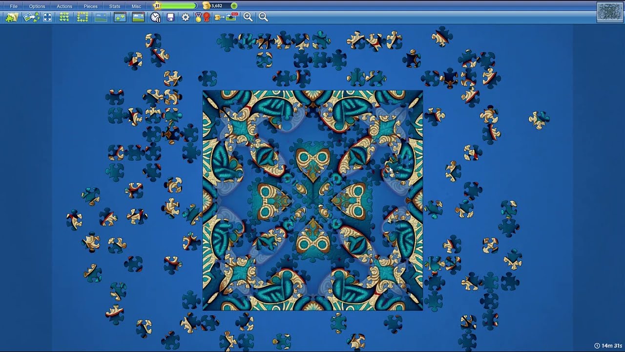 Blue Pattern in 23min10s