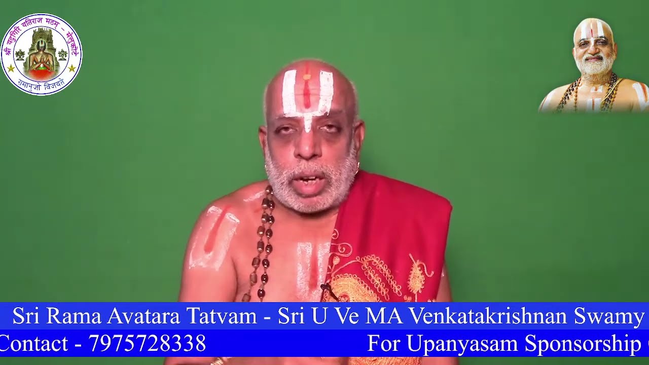 Day 1 SriRamanavami Upanyasam - Sri Ramayana Thathvam - Dr MA Venkatakrishnan Swami