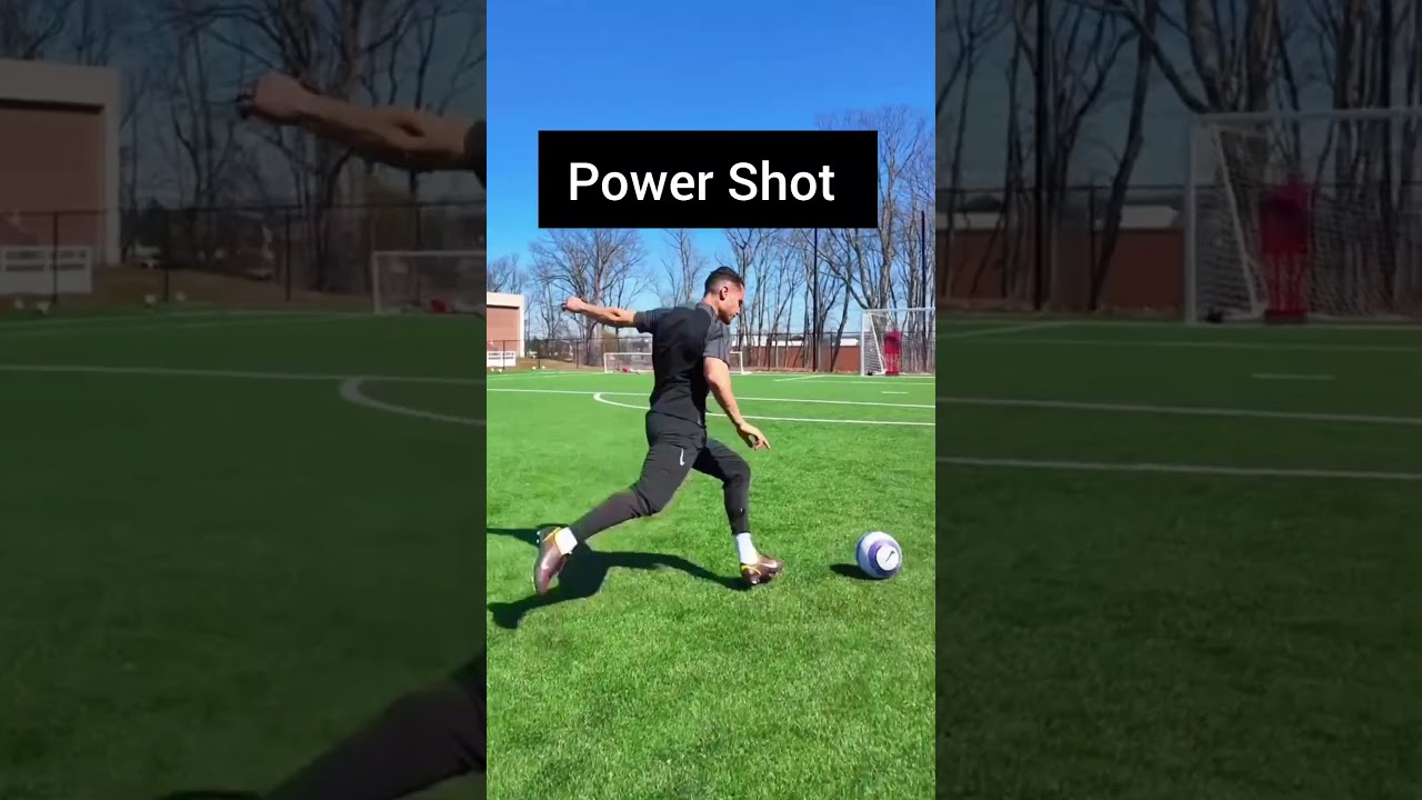 Power Shot 🔥 | How To Kick Soccer Ball with Power #football #soccer #powershot #footballtricks