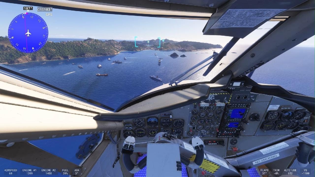 Microsoft Flight Simulator 2024 LANDING IN ST BARTHS