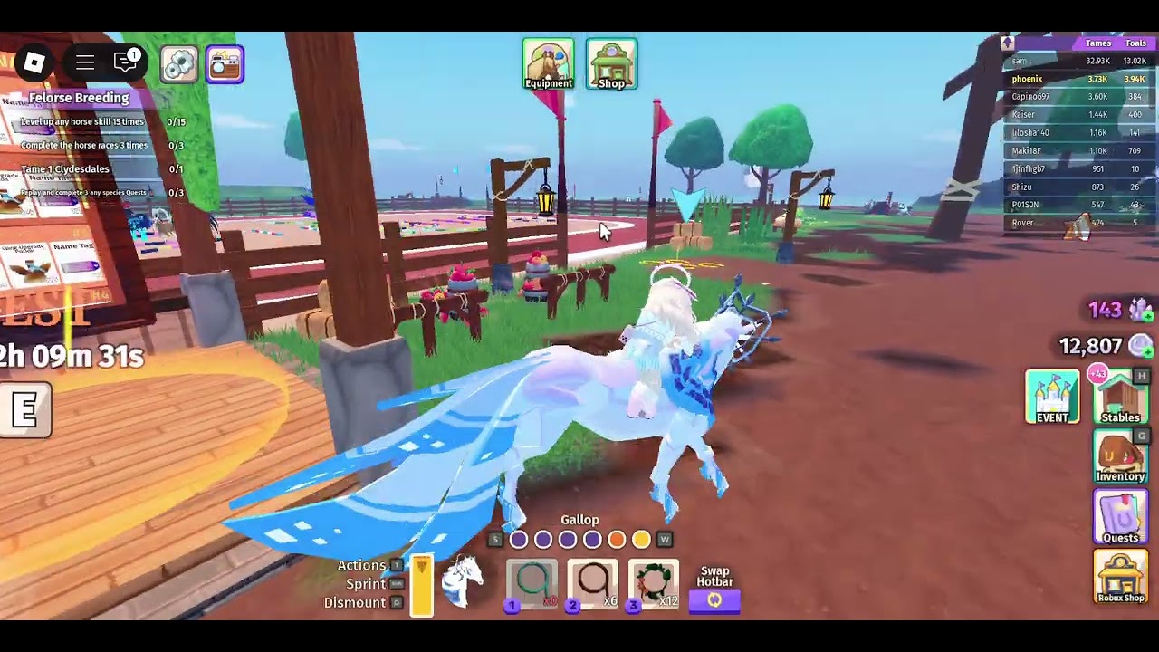 Checking out the new update!!! in horse life