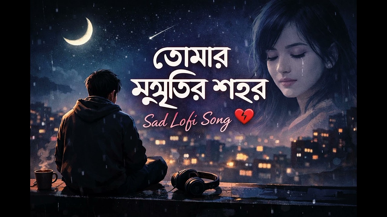 তোমার স্মৃতির শহর 💔 Sad Lofi Bangla Song | Heart Broken Emotional Song
