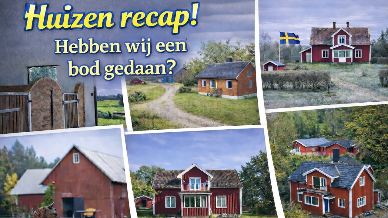6 huizen bekeken in Zweden! 🏡 Hebben wij een bod gedaan? 🇸🇪🐴