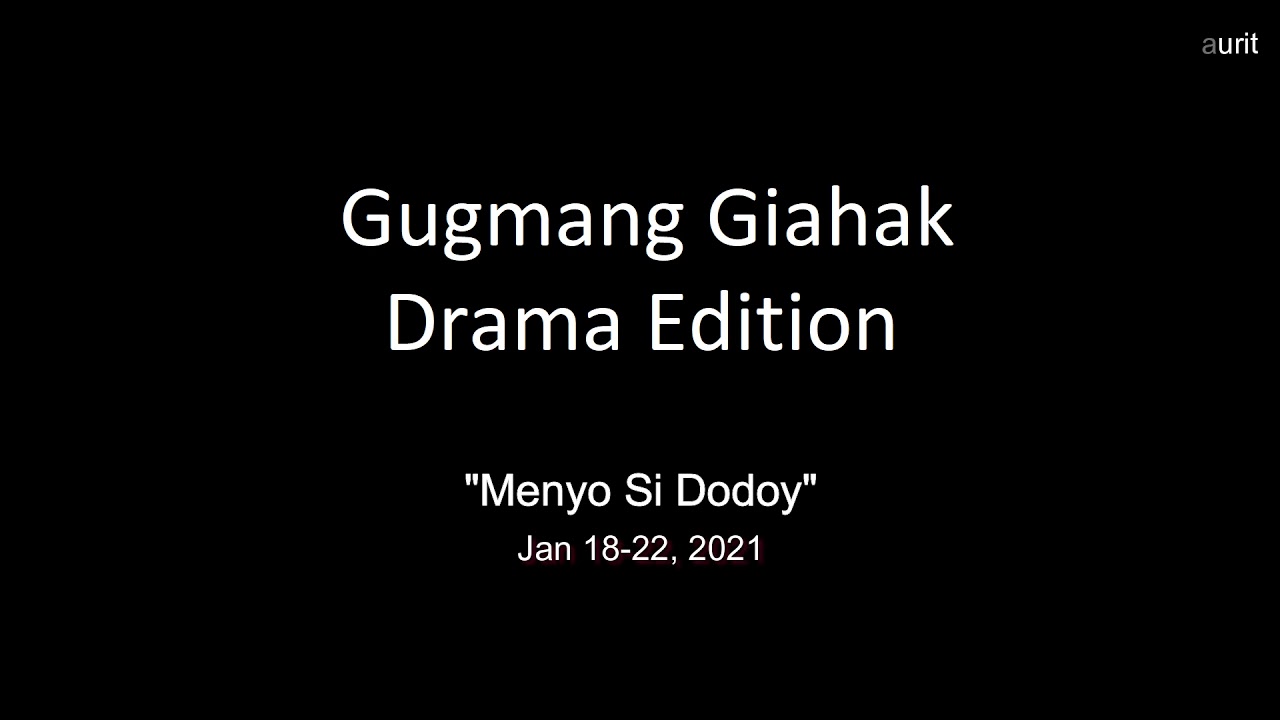 Jan 18-22, 2021 Gugmang giahak drama edition 