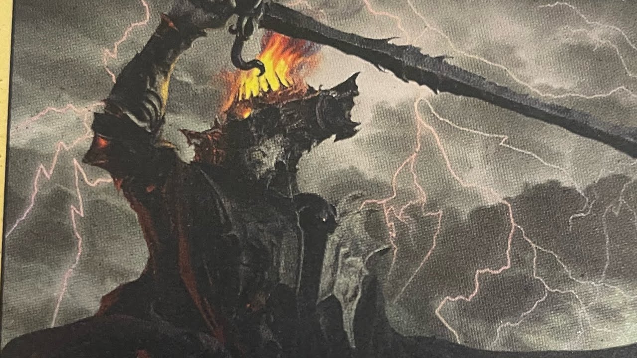 ASMR Counting MTG Sauron, Lord of the Rings