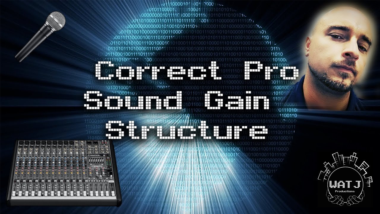 Correct Pro Sound Gain Structure