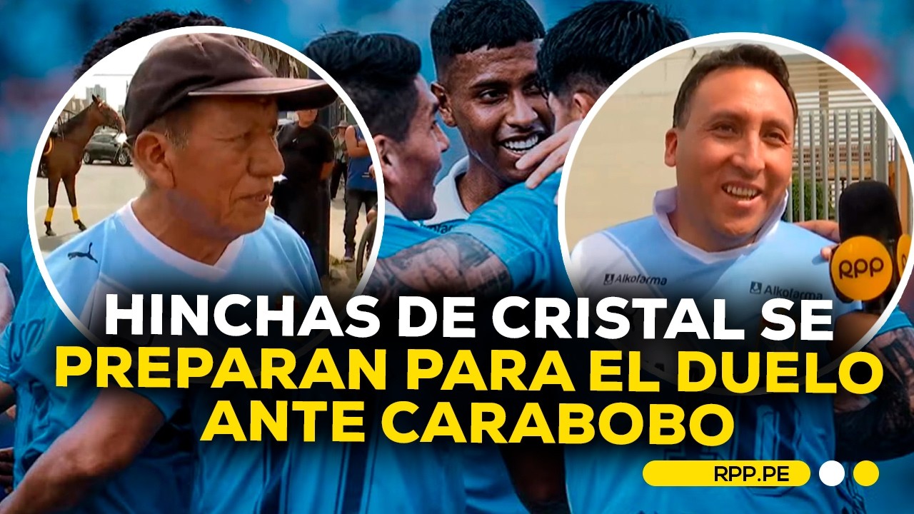 Hinchas de Cristal reaccionan con entusiasmo antes del duelo por Copa Libertadores #FCCRPP